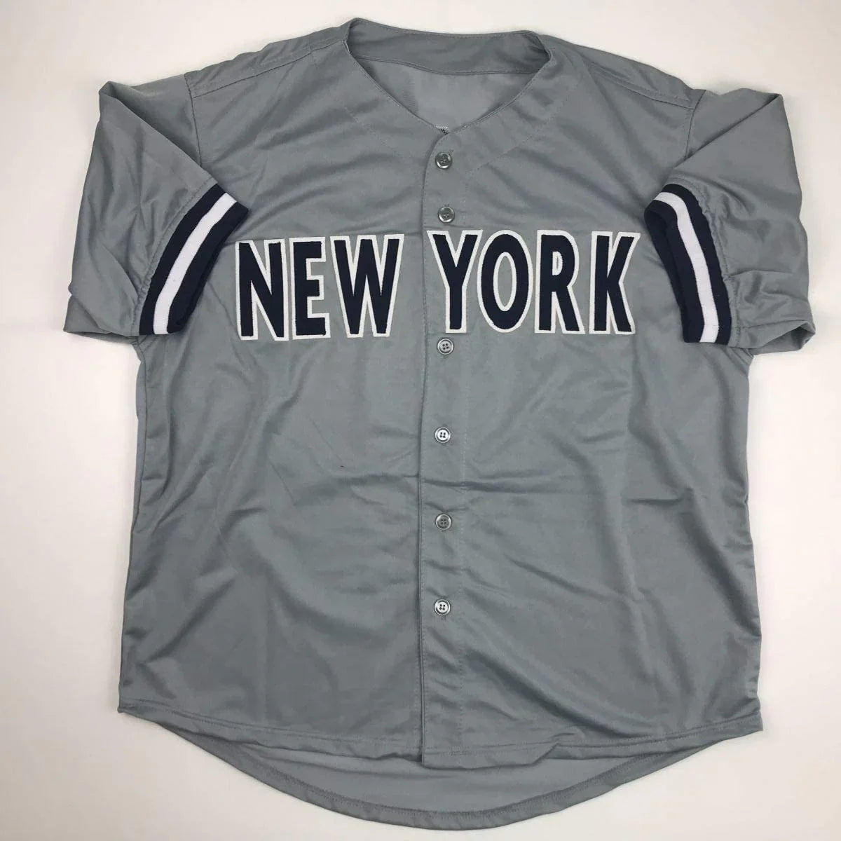 Autographed/Signed Mike Mussina New York Grey Baseball Jersey JSA COA