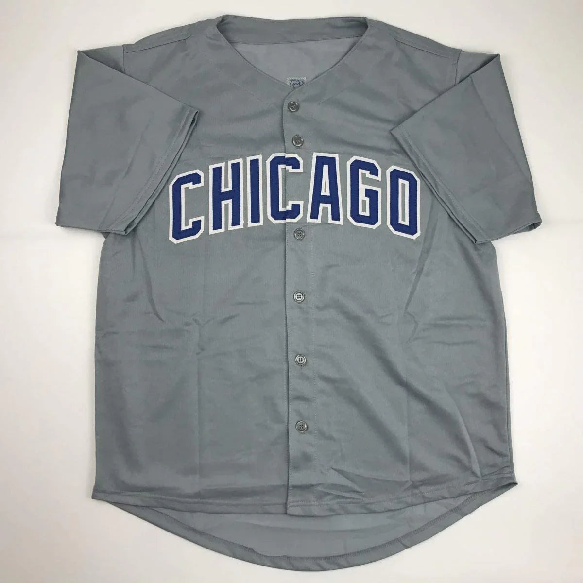 Autographed/Signed Mark Grace Chicago Grey Baseball Jersey JSA COA