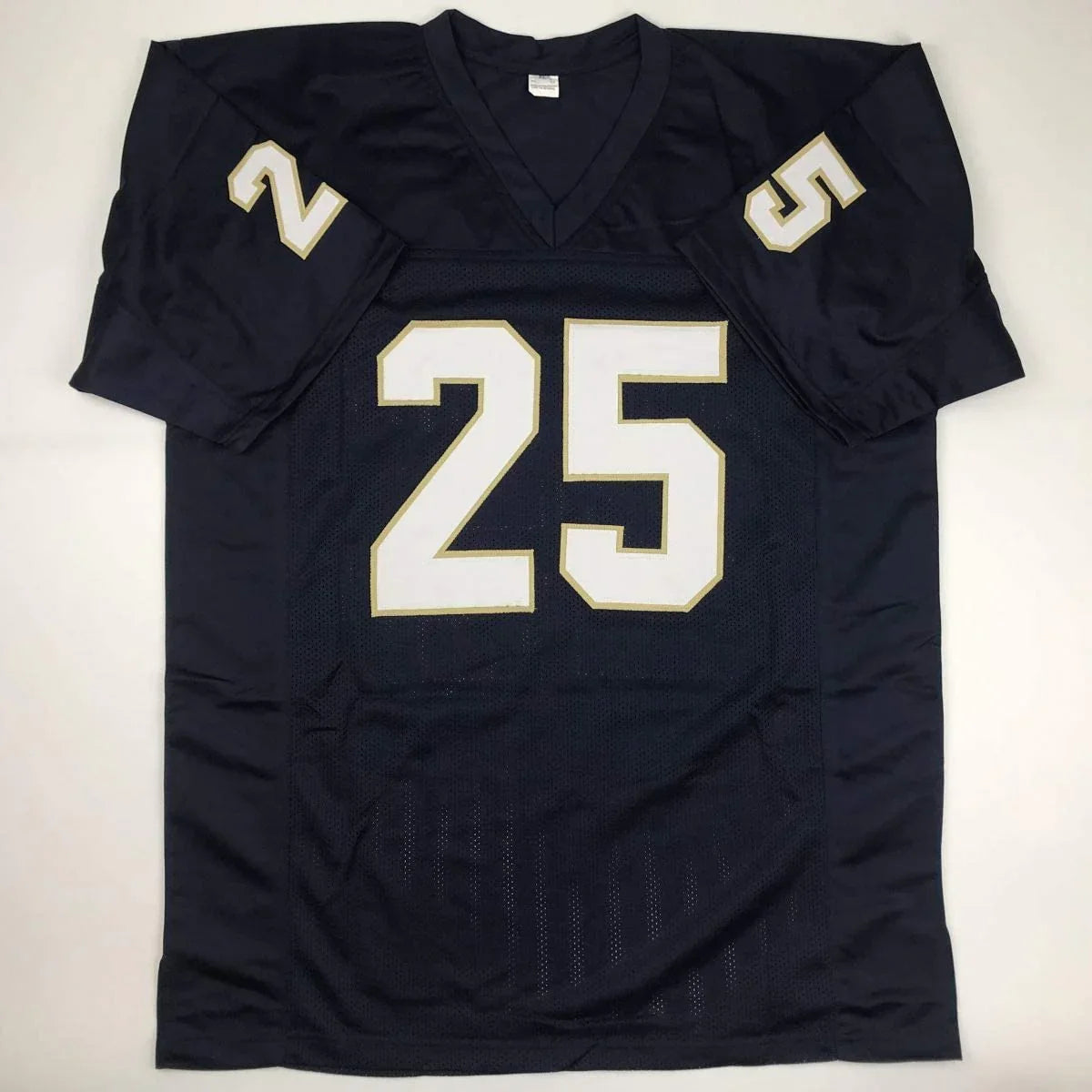 Autographed/Signed Raghib Ismail Rocket Notre Dame Blue College Football Jersey JSA COA