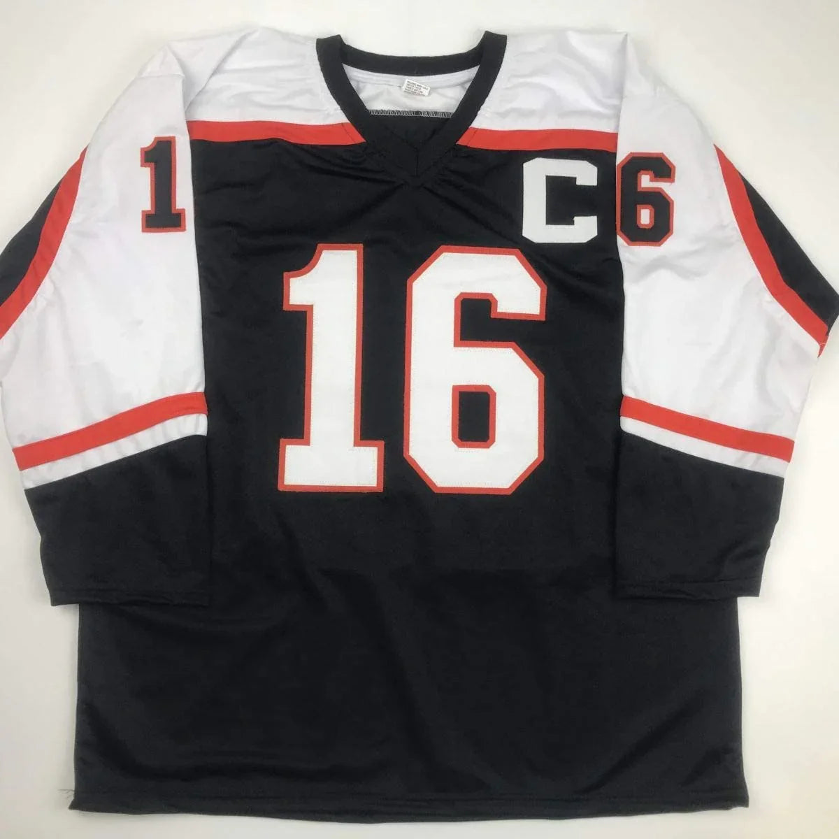 Autographed/Signed Bob Bobby Clarke Philadelphia Black Hockey Jersey JSA COA