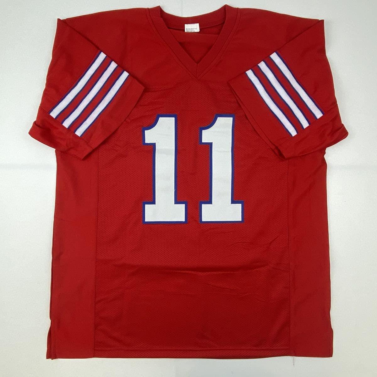 Autographed/Signed Andre Ware 89 Heisman Houston Red College Football Jersey JSA COA