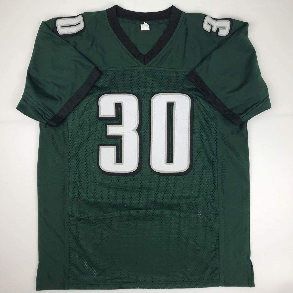 Autographed/Signed Corey Clement Philadelphia Green Football Jersey JSA COA