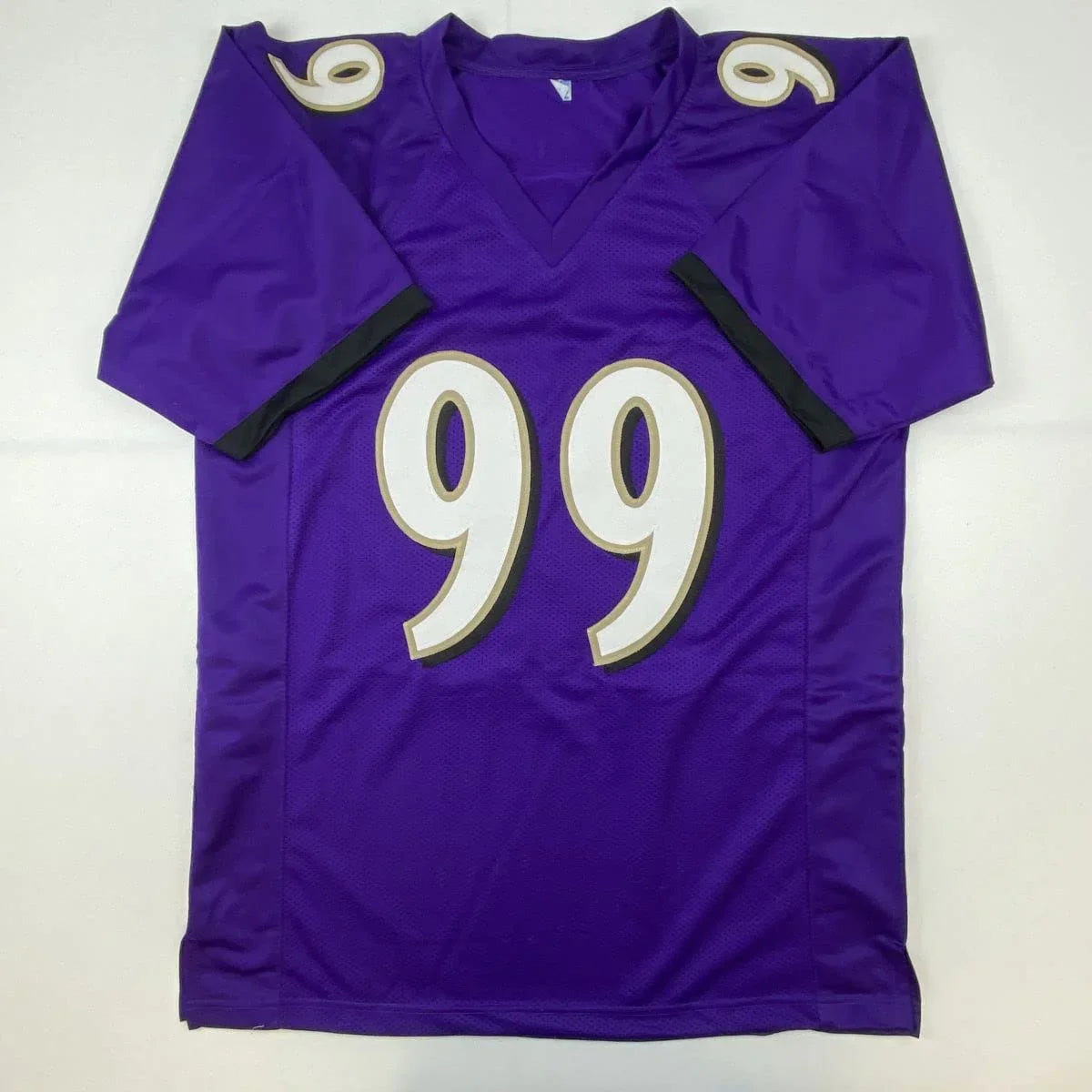 Autographed/Signed Odafe Oweh Baltimore Purple Football Jersey JSA COA