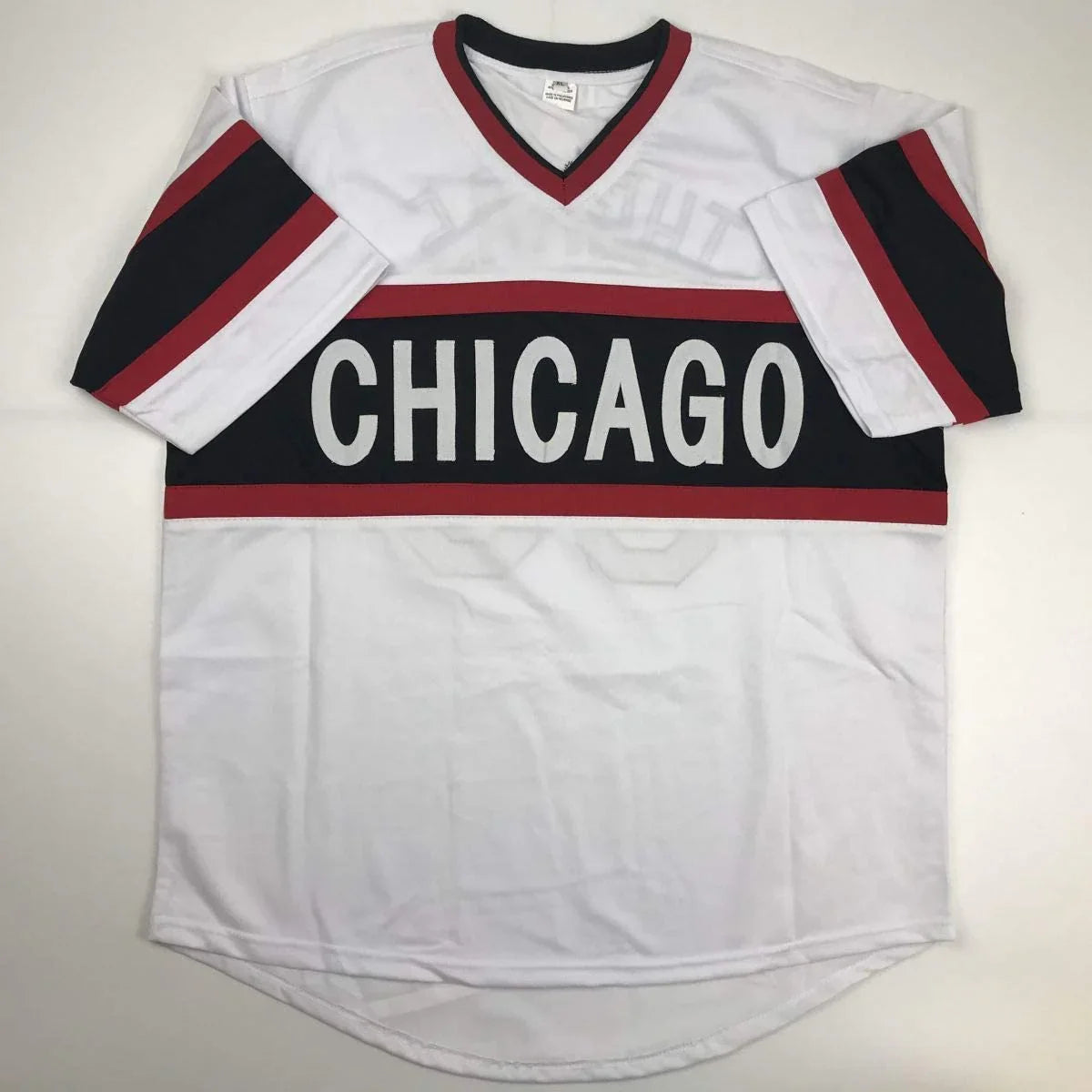 Autographed/Signed Frank Thomas Chicago Retro White Baseball Jersey JSA COA