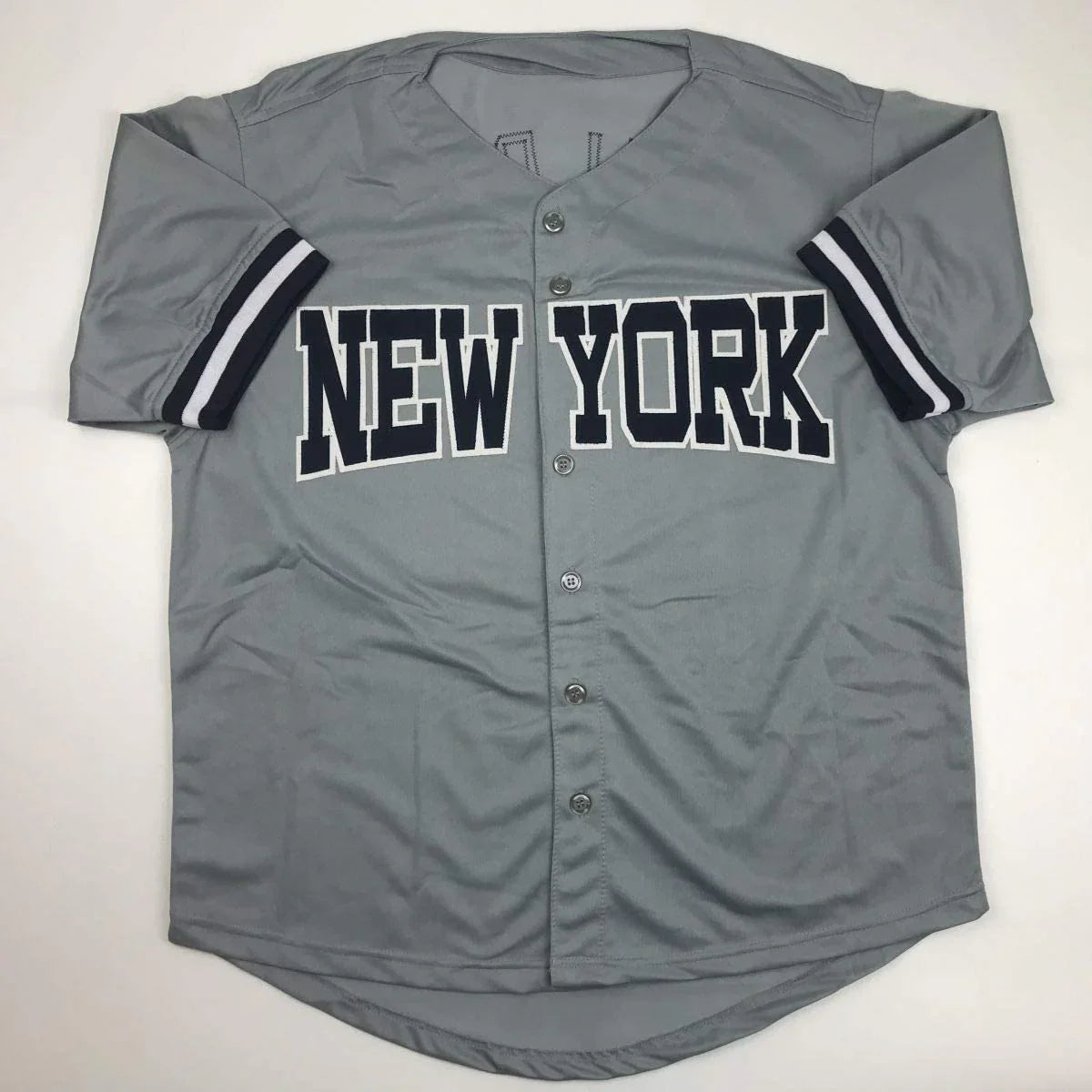Autographed/Signed Cecil Fielder New York Grey Baseball Jersey JSA COA