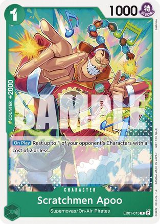 Scratchmen Apoo (Tournament Pack 2025 Vol. 2) (EB01-015) - One Piece Promotion Cards