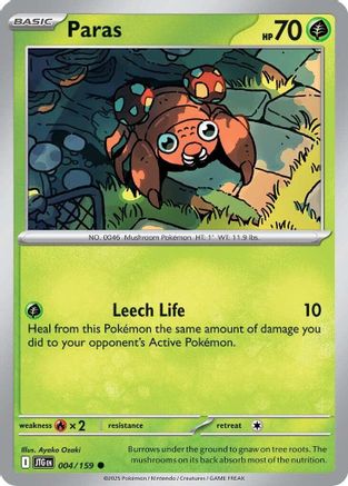 Paras 004/159 - SV09 Journey Together Reverse Holofoil