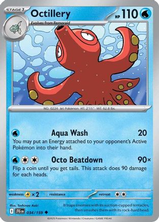 Octillery 034/159 - SV09 Journey Together Reverse Holofoil