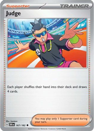 Judge 167/182 - SV10 Destined Rivals Reverse Holofoil