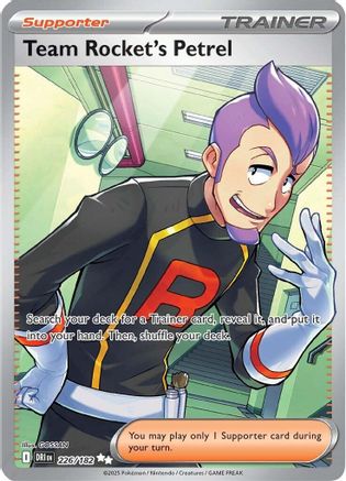 Team Rocket's Petrel 226/182 - SV10 Destined Rivals Holofoil
