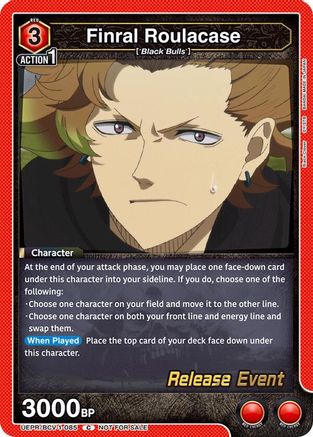 Finral Roulacase (085) (UEPR/BCV-1-085) - UE08BT Black Clover Release Event Cards