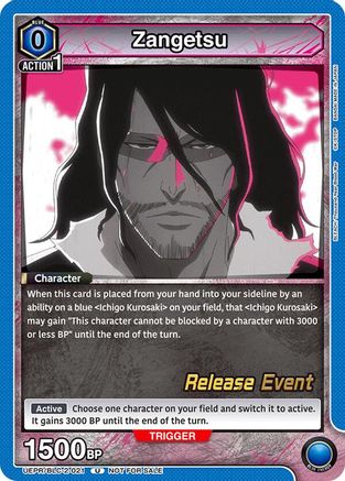 Zangetsu (UEPR/BLC-2-021) - UEX01BT BLEACH ThousandYear Blood War Vol2 Release Event Cards