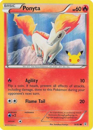 Ponyta (UK Exclusive Promo) 014 - Miscellaneous Cards & Products Holofoil