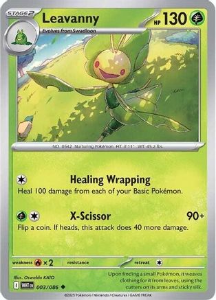 Leavanny 003/086 - SV White Flare Reverse Holofoil