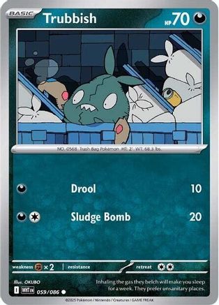 Trubbish 059/086 - SV White Flare Reverse Holofoil