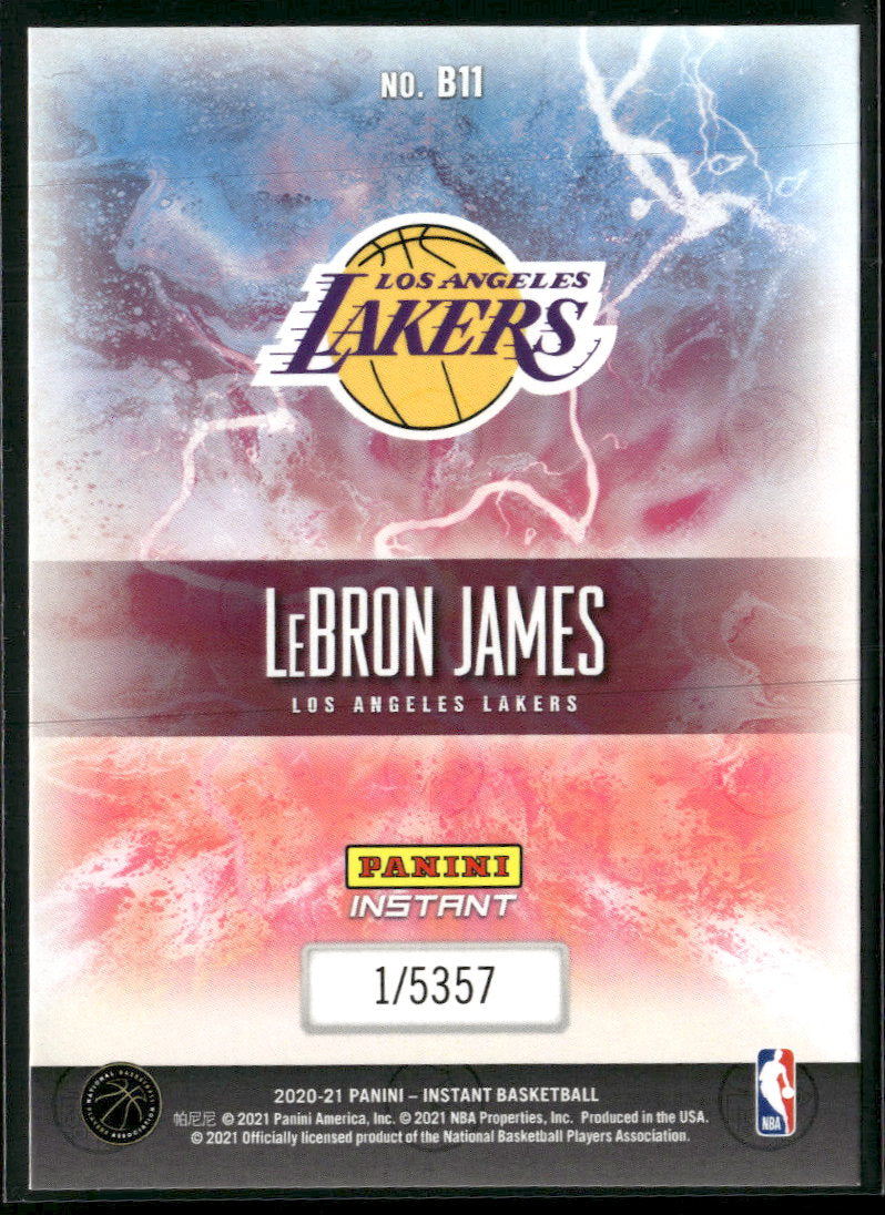 2020-21 Panini Instant NBA Breakaway LeBron James #B11