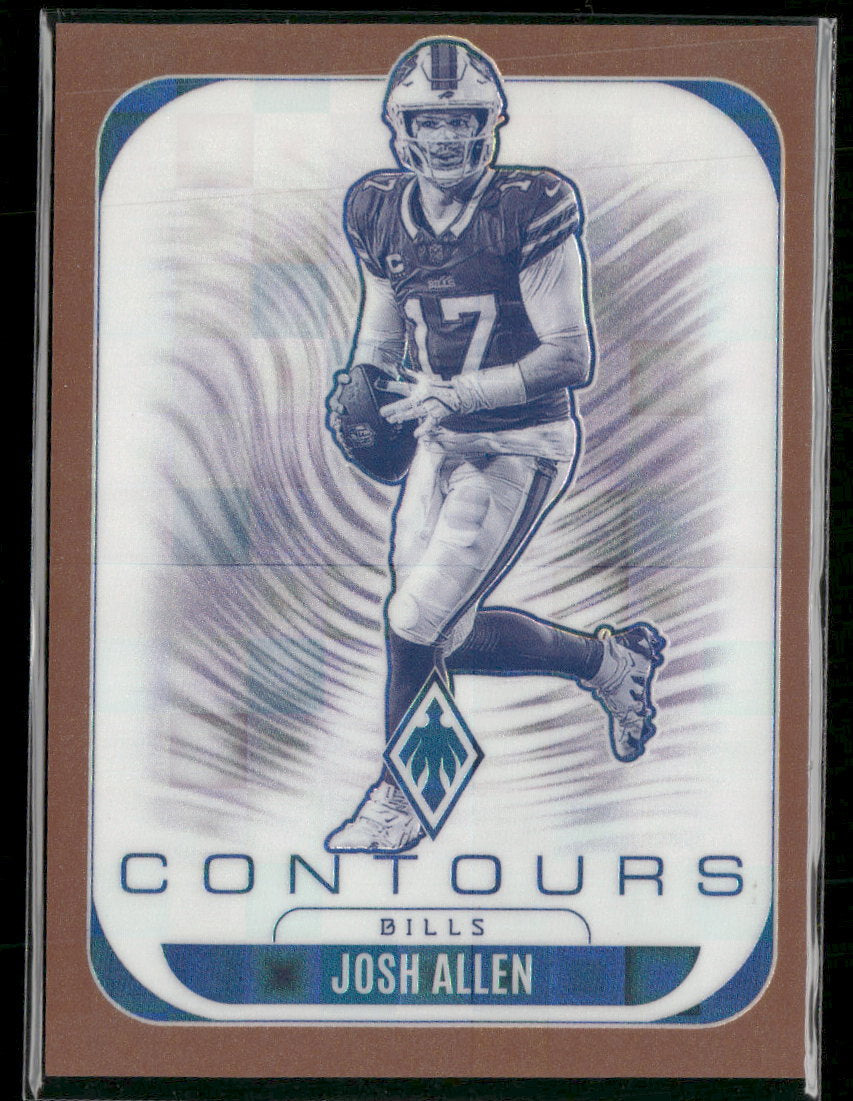 2025 Panini Phoenix Contours Bronze Pandora #/125 Josh Allen #4