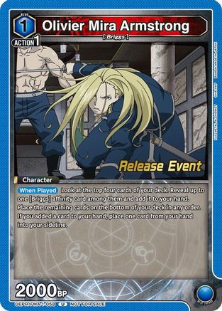 Olivier Mira Armstrong (058) (UEPR/FMA-1-058) - UE09BT FULLMETAL ALCHEMIST Release Event Cards