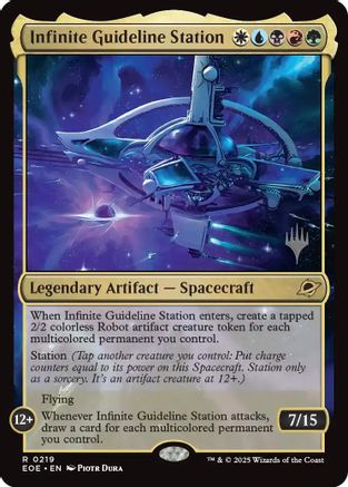 Infinite Guideline Station (PPEOE-219) - Promo Pack: Edge of Eternities Foil
