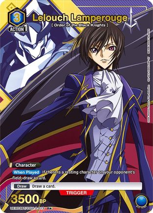 Lelouch Lamperouge (013) (R*) (UEX03BT/CGH-2-013) - UEX03BT CODE GEASS Lelouch of the Rebellion Vol2 Foil
