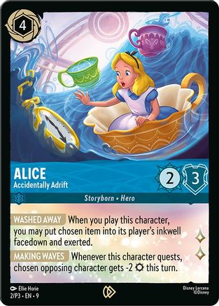Alice - Accidentally Adrift (2) - Disney Lorcana Promo Cards Cold Foil
