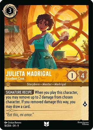 Julieta Madrigal - Excellent Cook (18/204) - Fabled Cold Foil