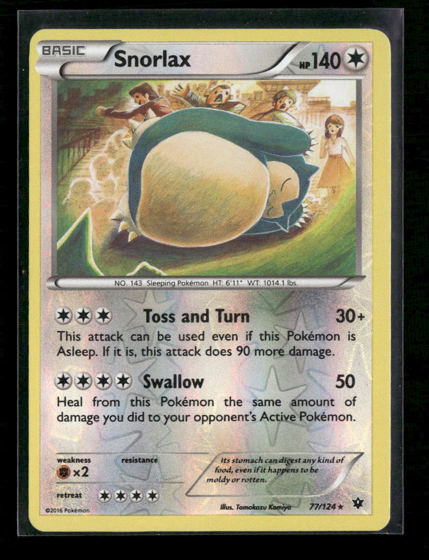 XY - Fates Collide Snorlax Reverse Holo #77/124