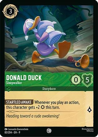 Donald Duck - Sleepwalker (83/204) - Fabled Cold Foil