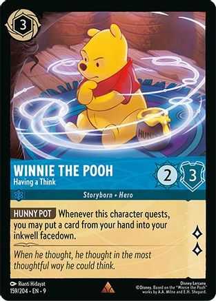 Winnie the Pooh - Having a Think (159/204) - Fabled Cold Foil