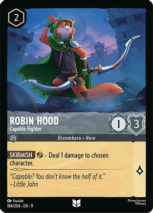 Robin Hood - Capable Fighter (184/204) - Fabled Cold Foil