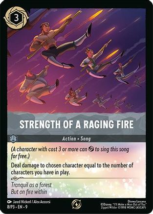 Strength of a Raging Fire (8) - Disney Lorcana Promo Cards Cold Foil