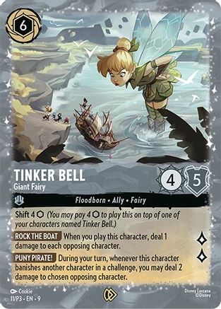 Tinker Bell - Giant Fairy (11) - Disney Lorcana Promo Cards Holofoil