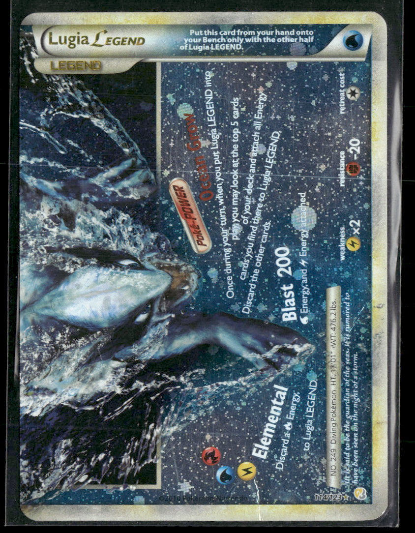 HeartGold SoulSilver Lugia Legend (Bottom) #114/123 DAMAGED