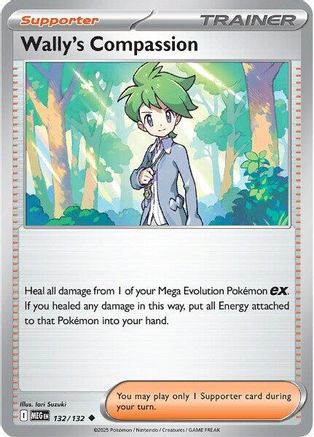 Wally's Compassion 132/132 - ME01 Mega Evolution Reverse Holofoil