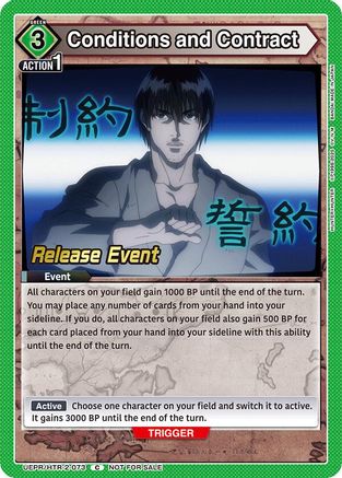 Conditions and Contract (UEPR/HTR-2-073) - UEX04BT HUNTER X HUNTER Vol2 Release Event Cards