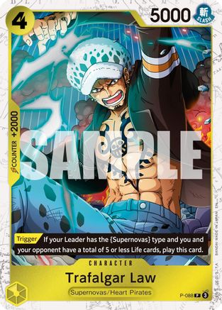 Trafalgar Law - P-088 (Pirate Foil) (P-088) - Premium Booster -The Best- Vol. 2 Foil