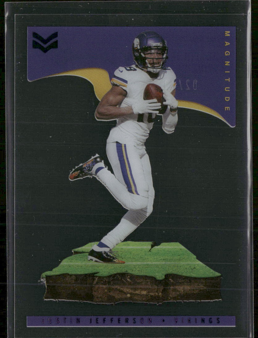 2021 Panini Chronicles Magnitude Purple Justin Jefferson #/49 #MAG-29