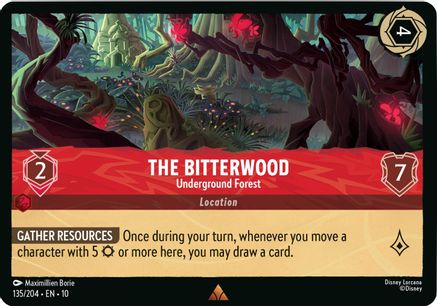 The Bitterwood - Underground Forest (135/204) - Whispers in the Well Cold Foil