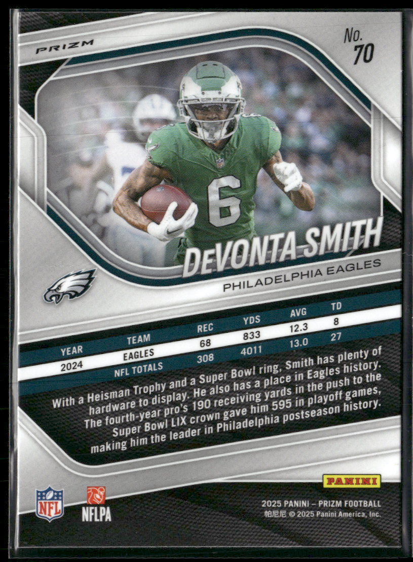 2025 Panini Prizm Press Proof DeVonta Smith #70