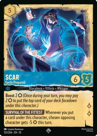 Scar - Eerily Prepared (153/204) - Whispers in the Well Cold Foil