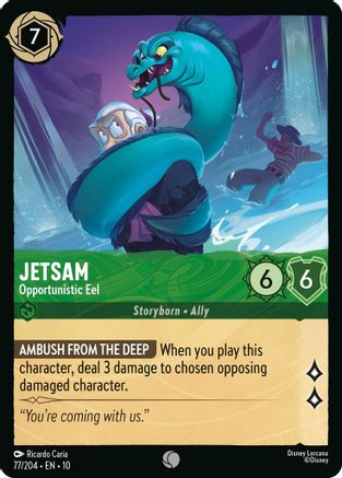 Jetsam - Opportunistic Eel (77/204) - Whispers in the Well Cold Foil
