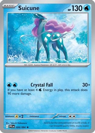 Suicune 026 - ME02 Phantasmal Flames Holofoil