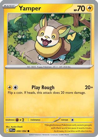 Yamper 030/094 - ME02 Phantasmal Flames Reverse Holofoil