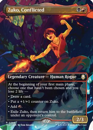 Zuko, Conflicted (Borderless) (TLA-302) - Avatar: The Last Airbender