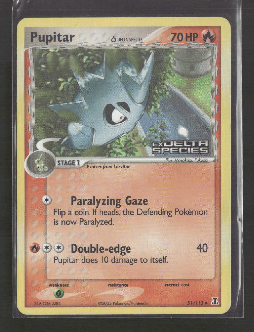 Delta Species Pupitar (Delta Species) Reverse Holo #51/113