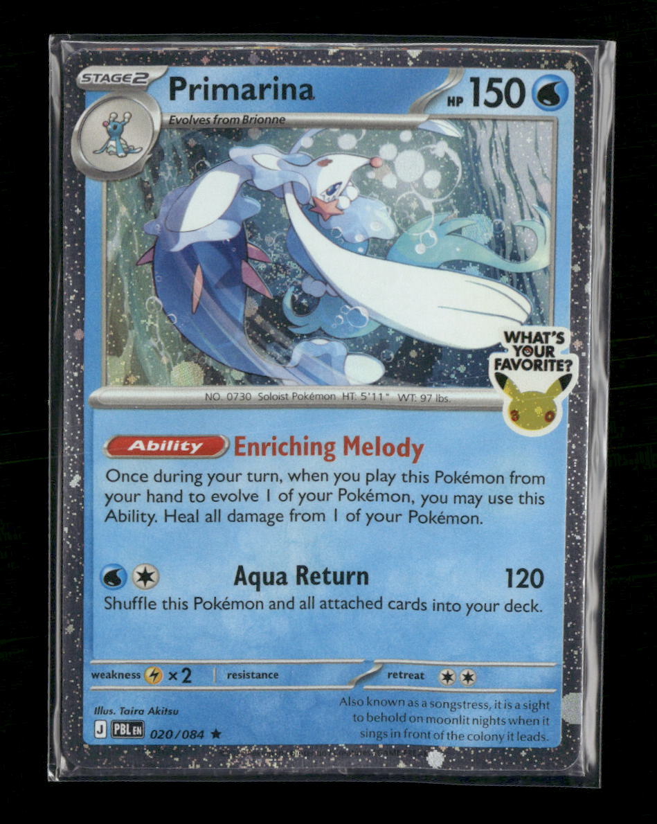 Miscellaneous Cards & Products Primarina (What's Your Favorite Stamp) #020/084