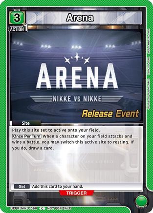 Arena (UEPR/NIK-1-096) - UE14BT GODDESS OF VICTORY NIKKE Release Event Cards
