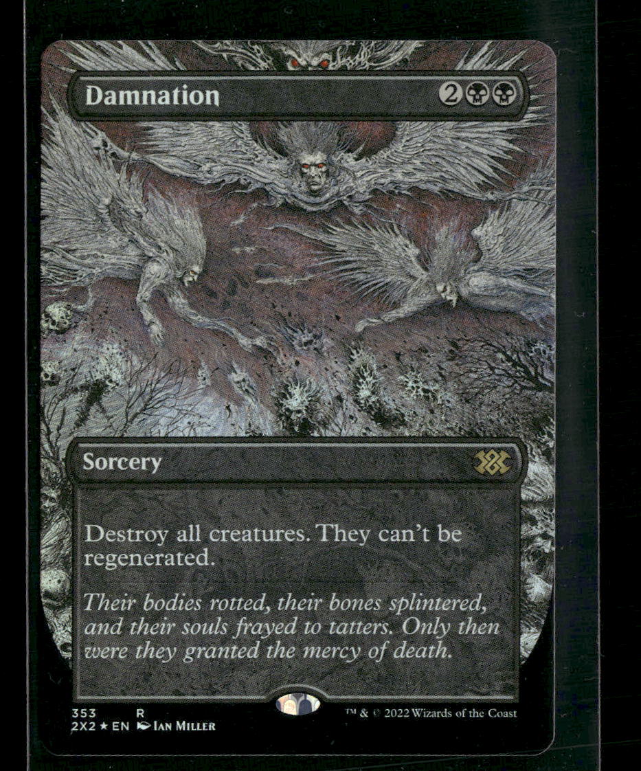 Double Masters 2022 Damnation (Borderless) Foil #353