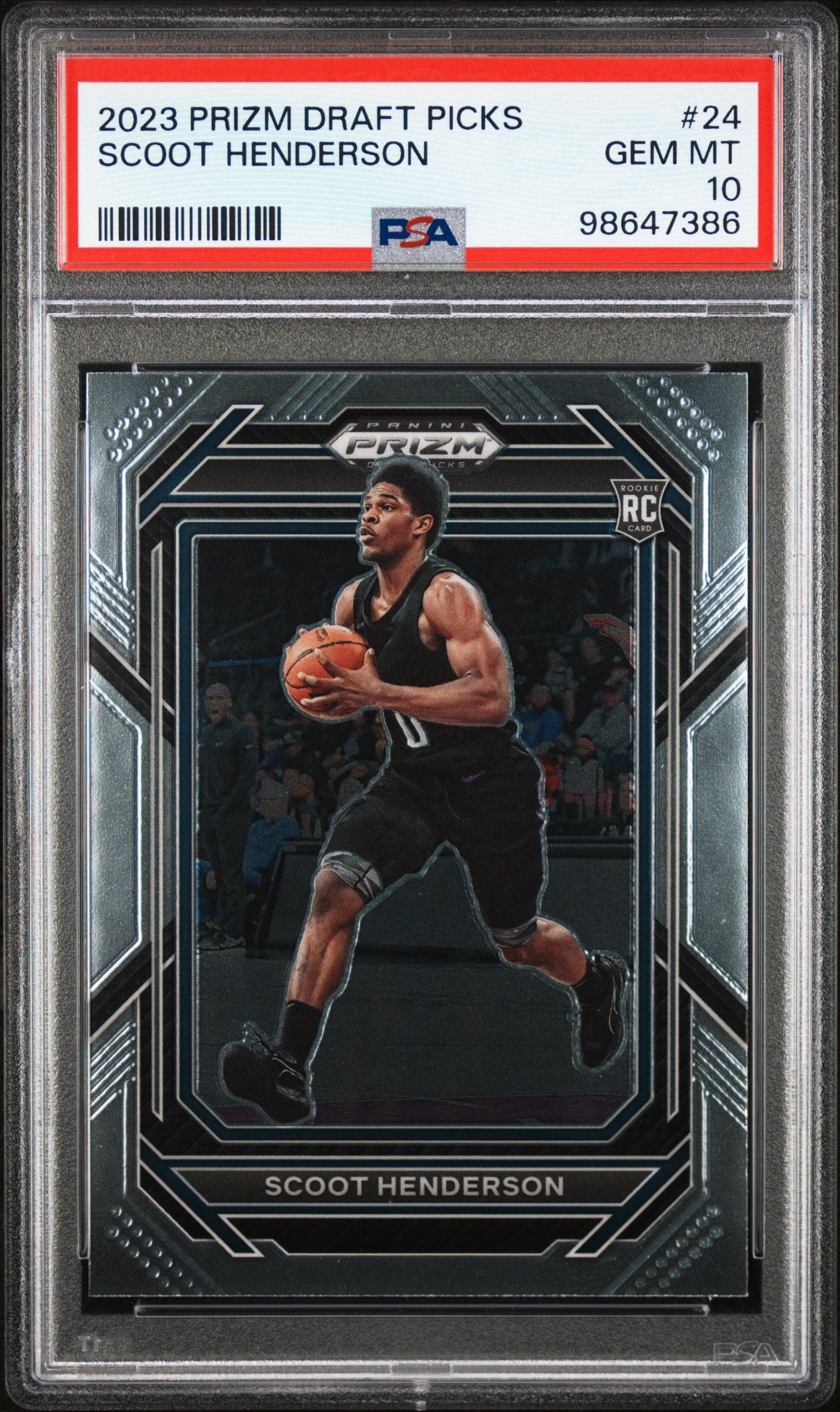 2023 Panini Prizm Draft Picks Scoot Henderson 10 PSA #24