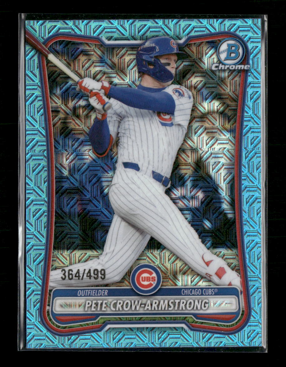 2026 Bowman Chrome Mojo Sky Blue Refractors Pete Crow-Armstrong #/499 #31